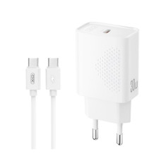МЗП XO L162 USB-C + Type-C Cable 30W White