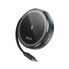 Бездротовий зарядний пристрій Hoco CQ18 Magnetic 2 in 1 Metal Grey
