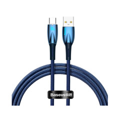 Кабель Baseus Glimmer Series Fast Charging Type-C 100W 1m Blue (CADH000403)
