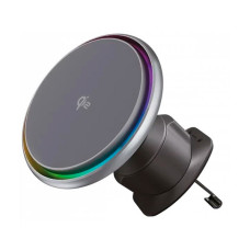 Автотримач для телефона з бездротовою зарядкою Proove IceCore Qi2 15W Black (WHIC15002003)