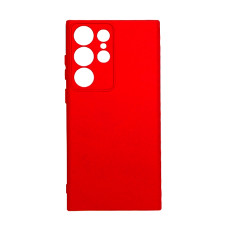 Чохол Original Soft Touch Case for Samsung S23 Ultra/S918 Red with Camera Lens