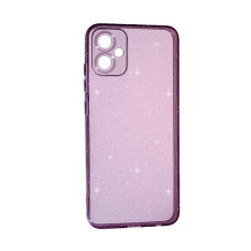 Чохол Silicon Shiny Case Samsung A05/A055 Glitter Clear/Lilac Pride
