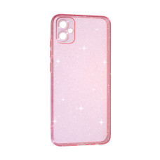 Чохол Silicon Shiny Case Samsung A05/A055 Glitter Clear/Pink