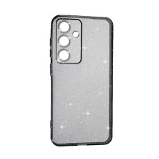 Чохол Silicon Shiny Case Samsung S24 Plus/S25 Plus Glitter Clear/Black