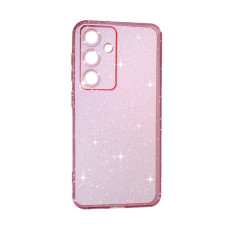 Чохол Silicon Shiny Case Samsung S24/S25 Glitter Clear/Pink