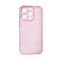 Чохол Silicon Shiny Case iPhone 13 Pro Glitter Clear/Pink