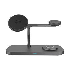 Бездротовий зарядний пристрій Proove Magnetic Field Pro 3 in 1 Qi2 Black (WSMF15002001)