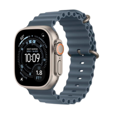 Смарт-годинник Apple Watch Ultra 3 49mm Natural Titanium w. Anchor Blue Ocean Band (MEWH4)