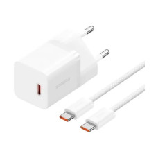 МЗП Baseus GaN5 Fast Charger mini 30W White Type-C to Type-C cable (P10110902213-00)