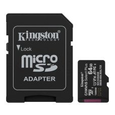 Карта пам'яті Kingston 64 GB microSDXC Canvas Select Plus Gen3 100R SDCS3/64GB