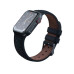 Ремінець Njord Salmon Leather Strap Dark Grey для Apple Watch 41mm/40mm (SL14110)