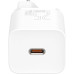 МЗП Baseus Super Silicone PD Charger 25W + Type-C to Type-C White (TZCCSUP-L02)