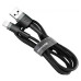 Кабель Baseus Cafule Cable USB Lightning 2.4A 0.5M Gray/Black (CALKLF-AG1) Кабель Baseus Cafule Cable USB Lightning 2.4A 0.5M Gray/Black (CALKLF-AG1)