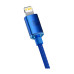 Кабель Baseus Crystal Shine Series Fast Charging Type-C to Lightning 20W 1.2m Blue (CAJY000203)
