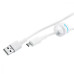 Кабель Proove Small Silicone Micro USB 2.4A 1m White
