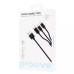 Кабель Proove Triple Connection 3 in 1 Type-C + Micro USB + Lightning 1.2m Black