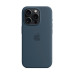 Чохол Apple iPhone 15 Pro Silicone Case with MagSafe Storm Blue (MT1D3) UA