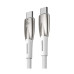 Кабель Baseus Glimmer Series Fast Charging Type-C to Type-C 100W 1m White (CADH000702)